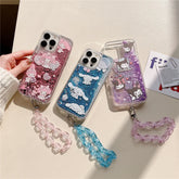 Kuromi Cinnamoroll Glitter Quicksand Phone Case